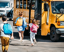 Urban Skyline Amenities-School bus pick up zone