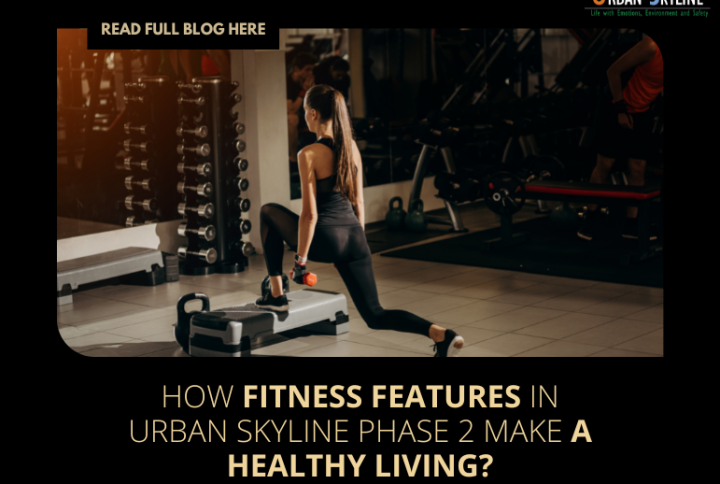How do fitness features in Urban Skyline phase 2 make a healthy living