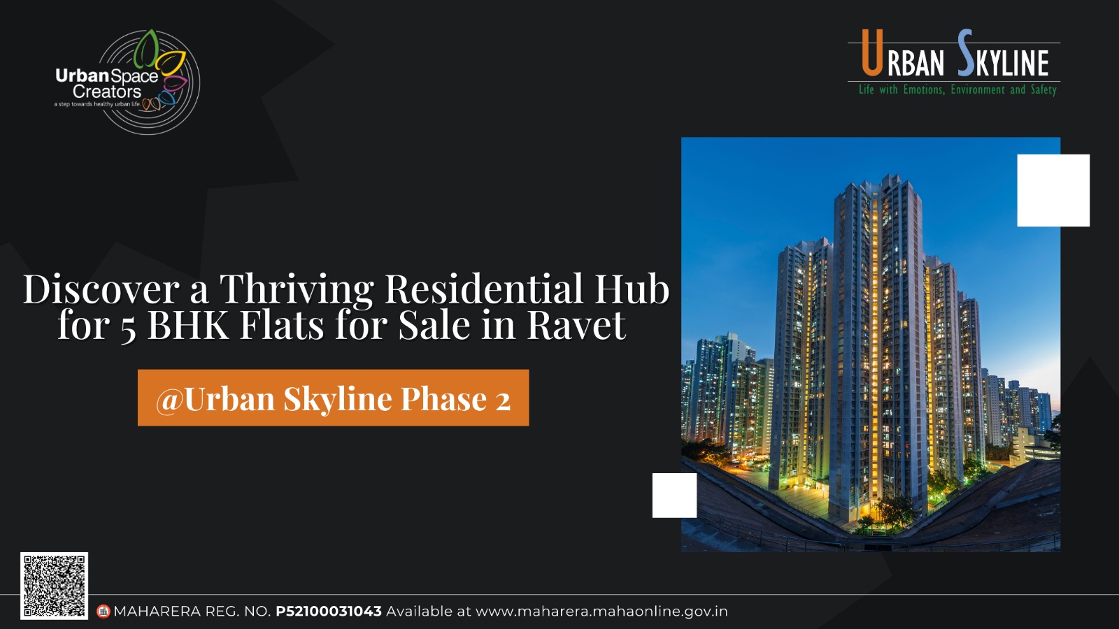 Discover a Thriving Residential Hub for 5 BHK Flats for Sale in Ravet at Urban Skyline Phase 2