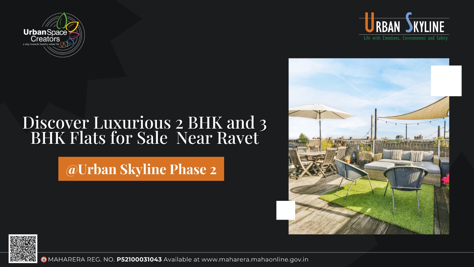 Discover Luxurious 2 BHK and 3 BHK Flats for Sale Near Ravet at Urban Skyline Phase 2