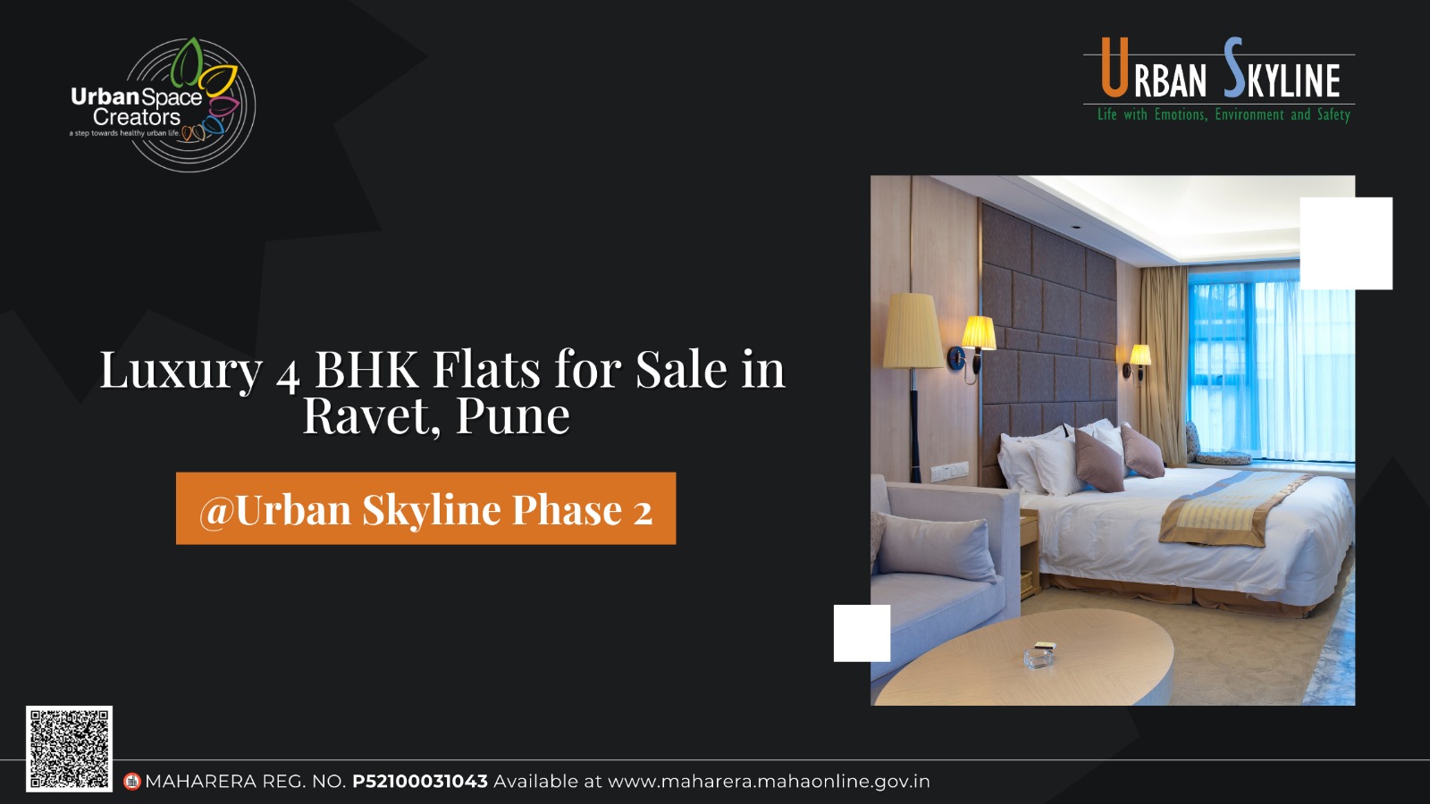 Luxury 4 BHK Flats for Sale in Ravet, Pune at Urban Skyline Phase 2