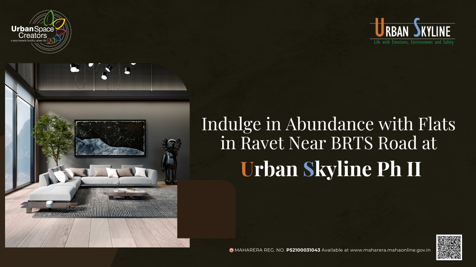 Indulge in Abundance with Flats in Ravet Near BRTS Road at Urban Skyline Phase 2