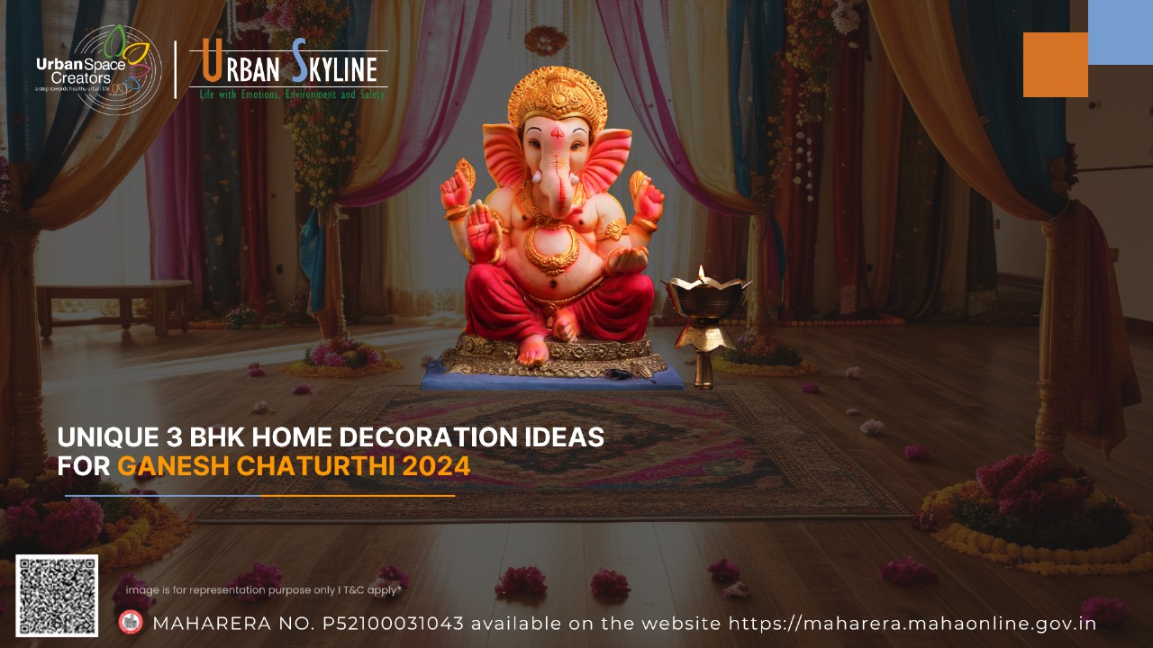 Unique 3 BHK Home Decoration Ideas for Ganesh Chaturthi 2024