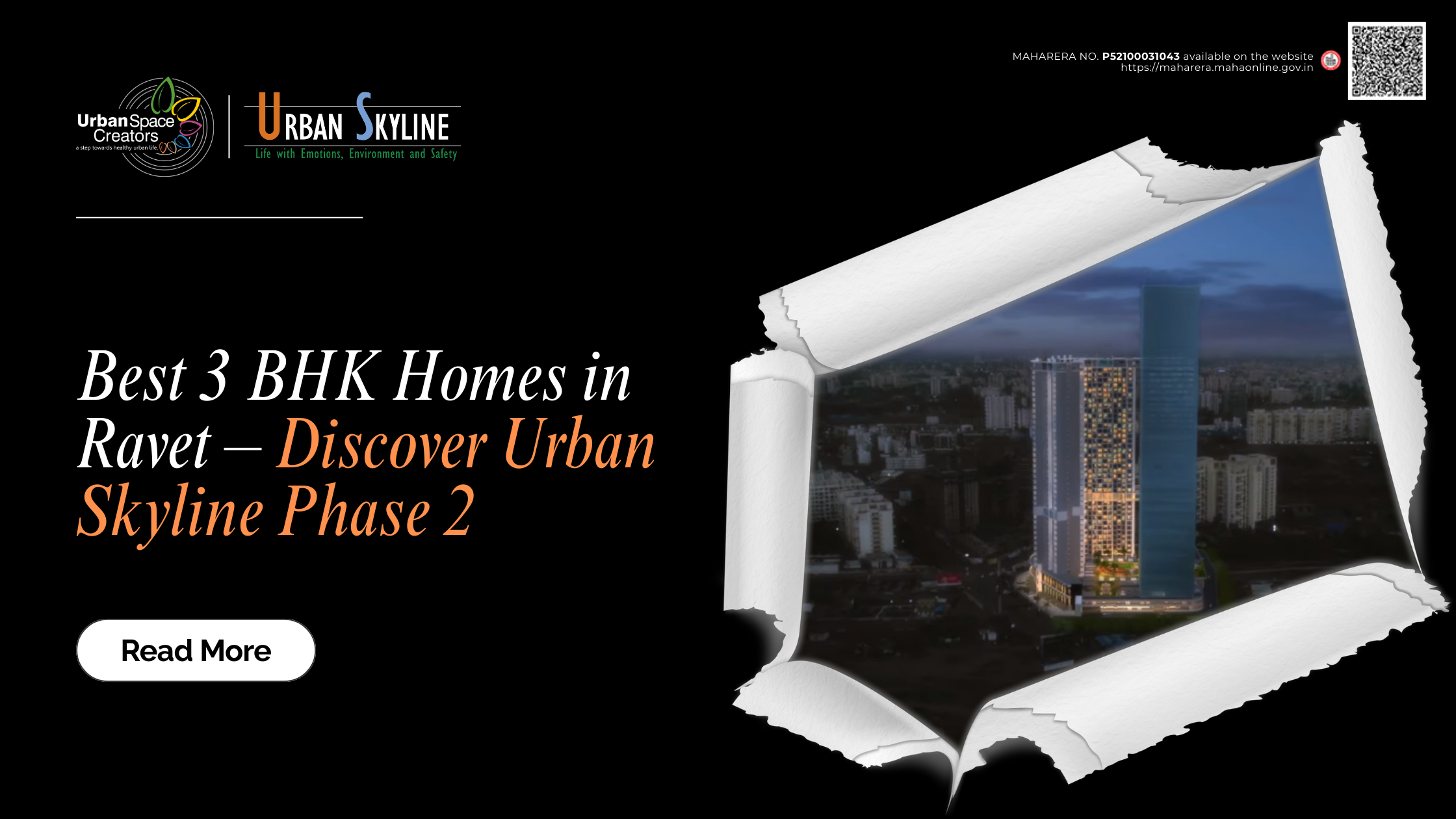 Best 3 BHK Homes in Ravet – Discover Urban Skyline Phase 2